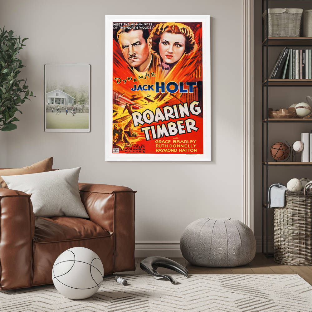 "Roaring Timber" (1937) Framed Movie Poster