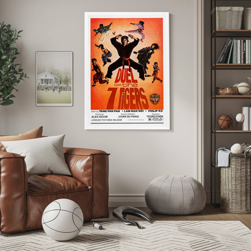 "Duel Of The 7 Tigers" (1979) Framed Movie Poster