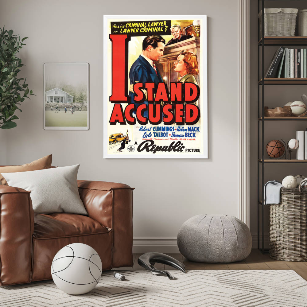 "I Stand Accused" (1938) Framed Movie Poster