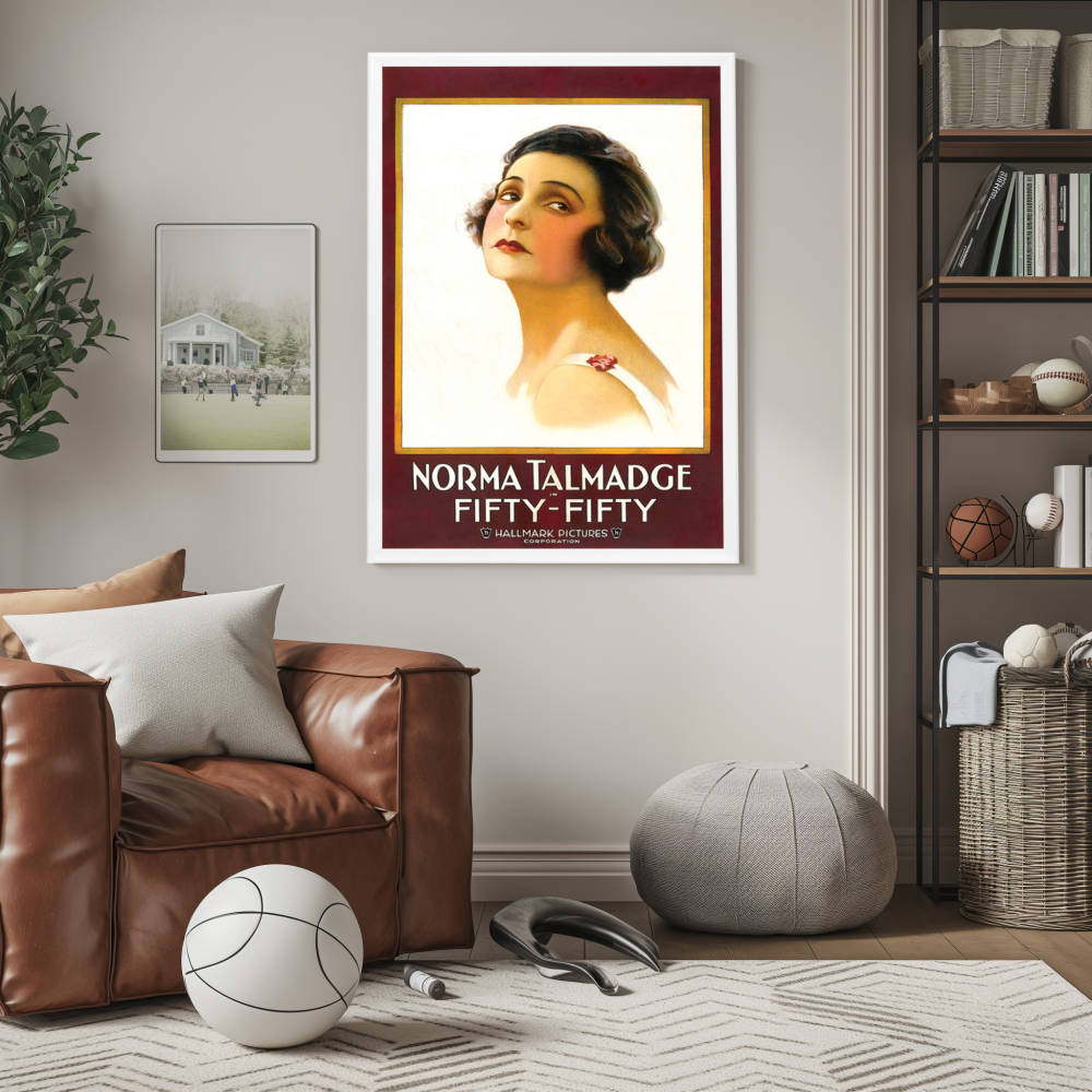 "Fifty-Fifty" (1916) Framed Movie Poster