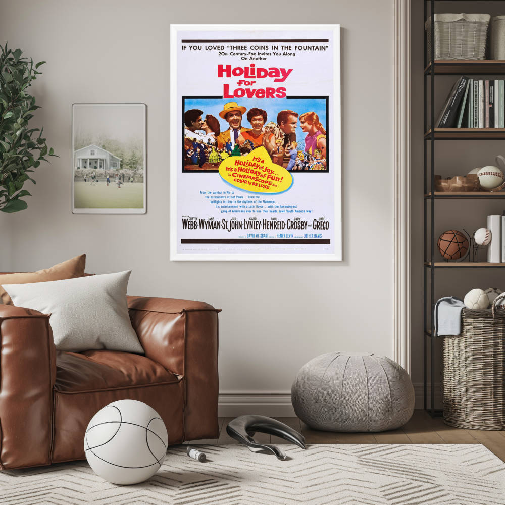 "Holiday For Lovers" (1959) Framed Movie Poster