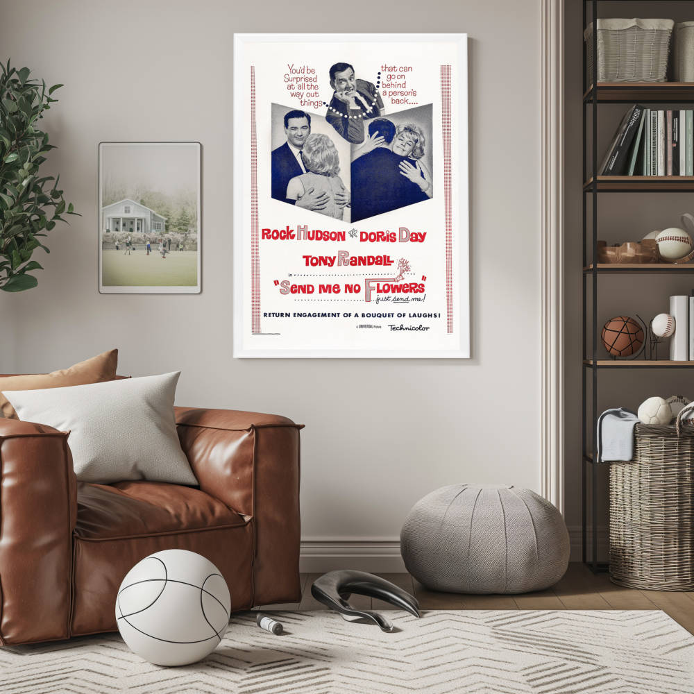 "Send Me No Flowers" (1964) Framed Movie Poster