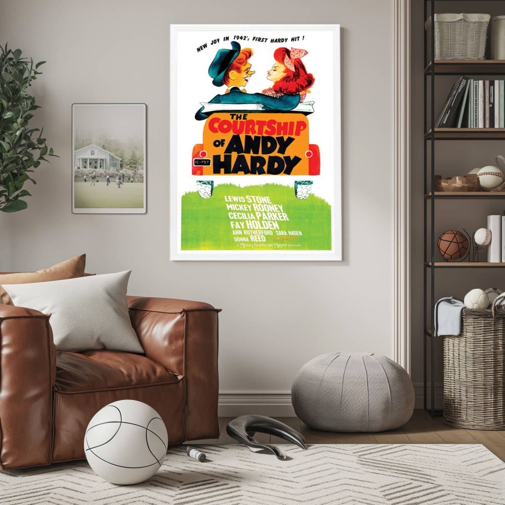 "Courtship Of Andy Hardy" (1942) Framed Movie Poster