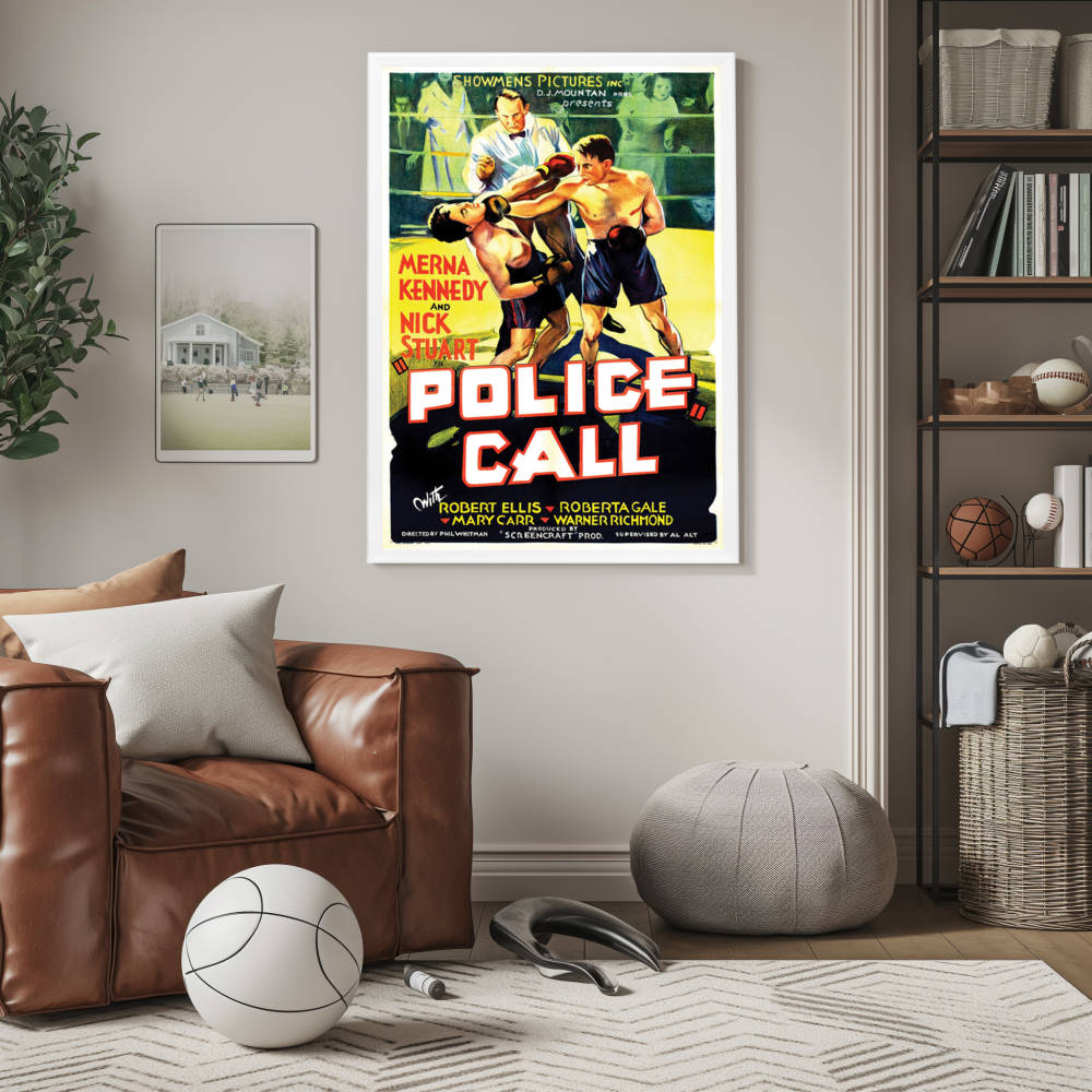 "Police Call" (1933) Framed Movie Poster