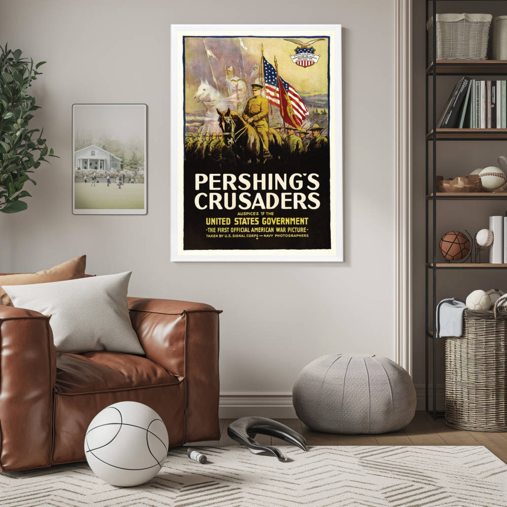 "Pershing's Crusaders" (1918) Framed Movie Poster