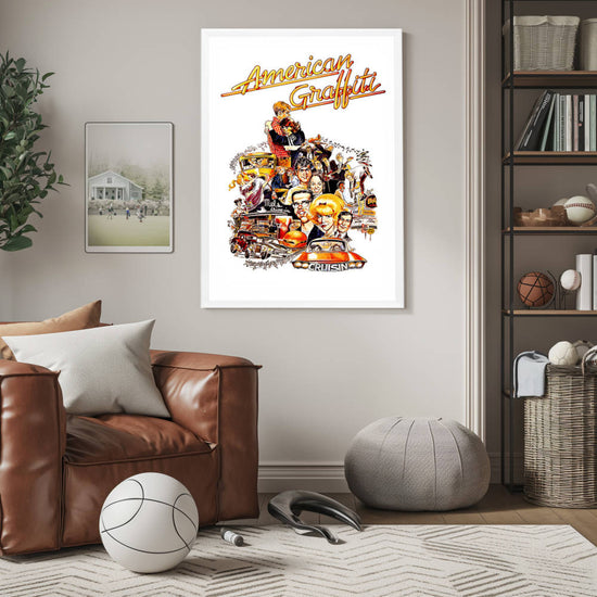 "American Graffiti" (1973) Framed Movie Poster