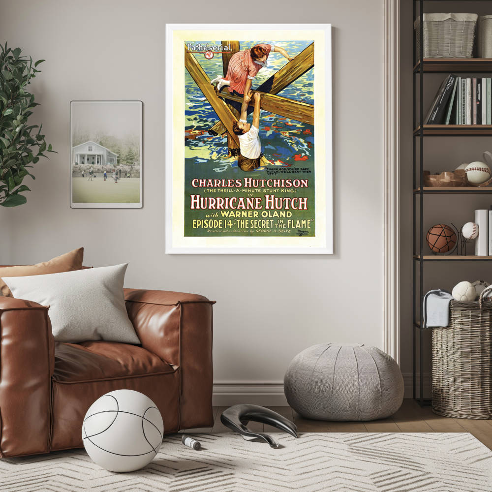 "Hurricane Hutch" (1921) Framed Movie Poster