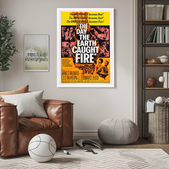 "Day The Earth Caught Fire" (1961) Framed Movie Poster