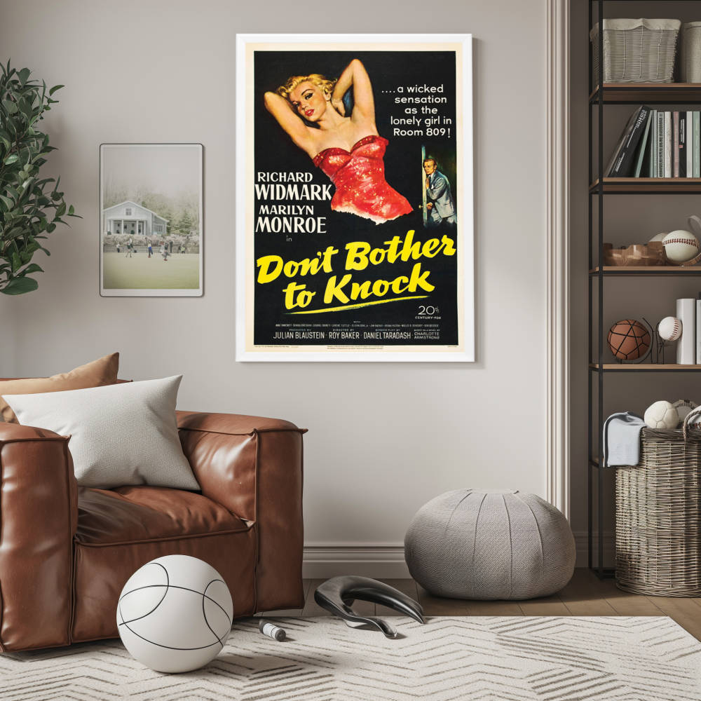 "Don't Bother To Knock" (1952) Framed Movie Poster