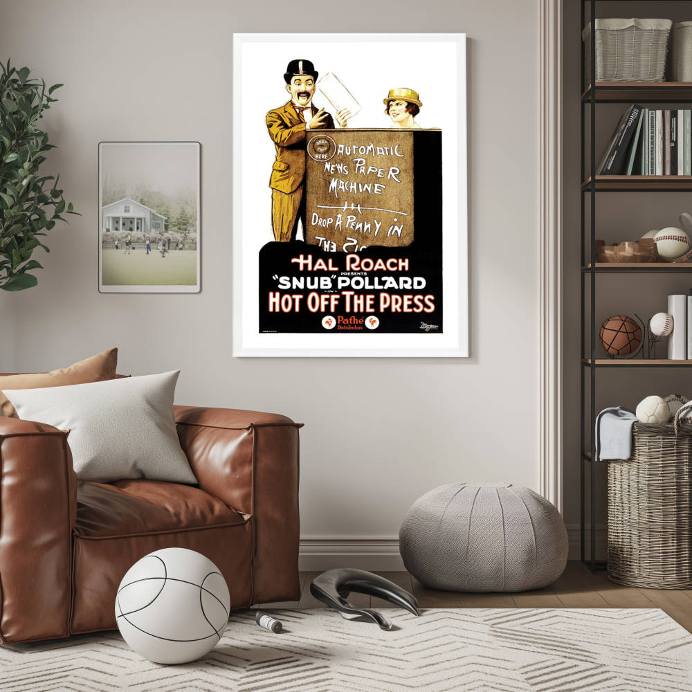 "Hot Off The Press" (1922) Framed Movie Poster