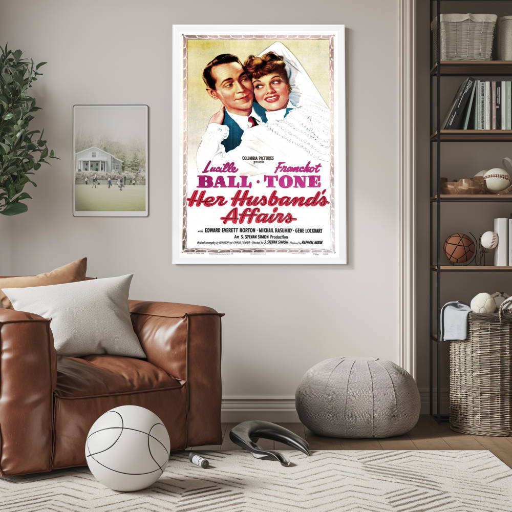 "Her Husband's Affairs" (1947) Framed Movie Poster