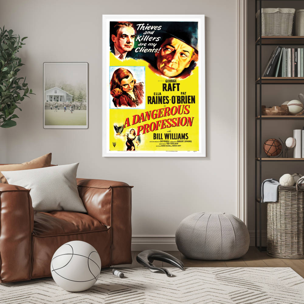 "Dangerous Profession" (1949) Framed Movie Poster