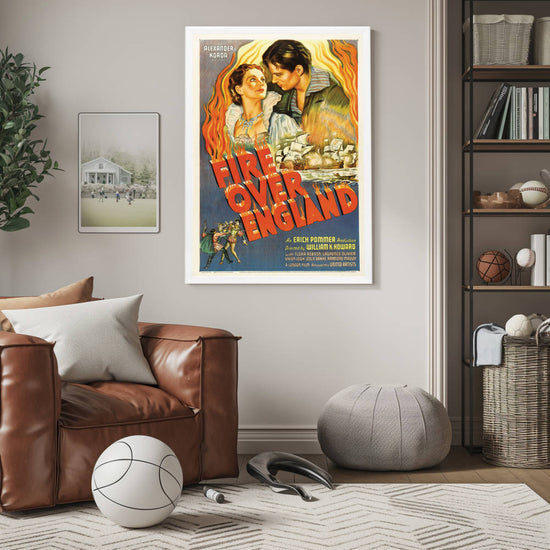 "Fire Over England" (1937) Framed Movie Poster