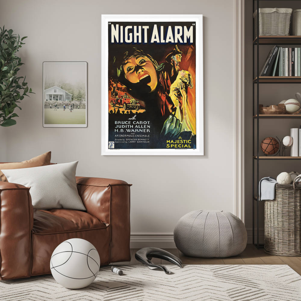 "Night Alarm" (1934) Framed Movie Poster