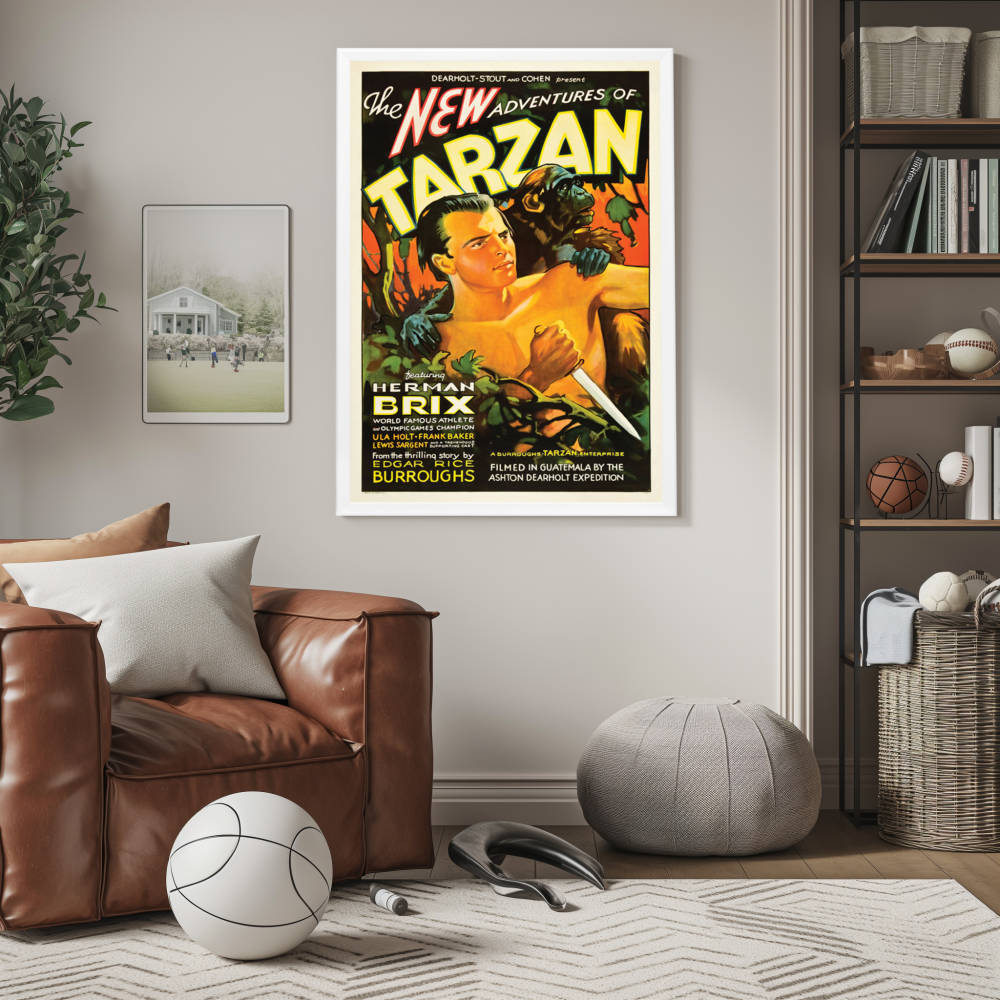 "New Adventures Of Tarzan" (1935) Framed Movie Poster