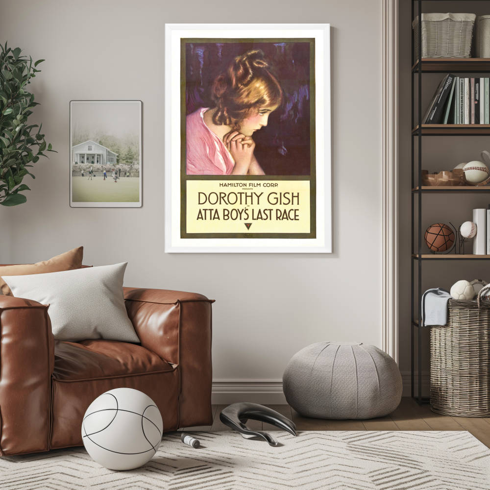 "Atta Boy's Last Race" (1916) Framed Movie Poster