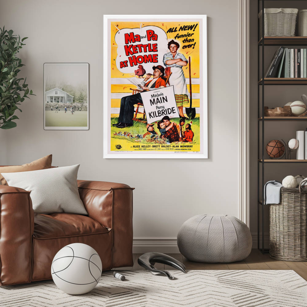 "Ma And Pa Kettle At Home" (1954) Framed Movie Poster