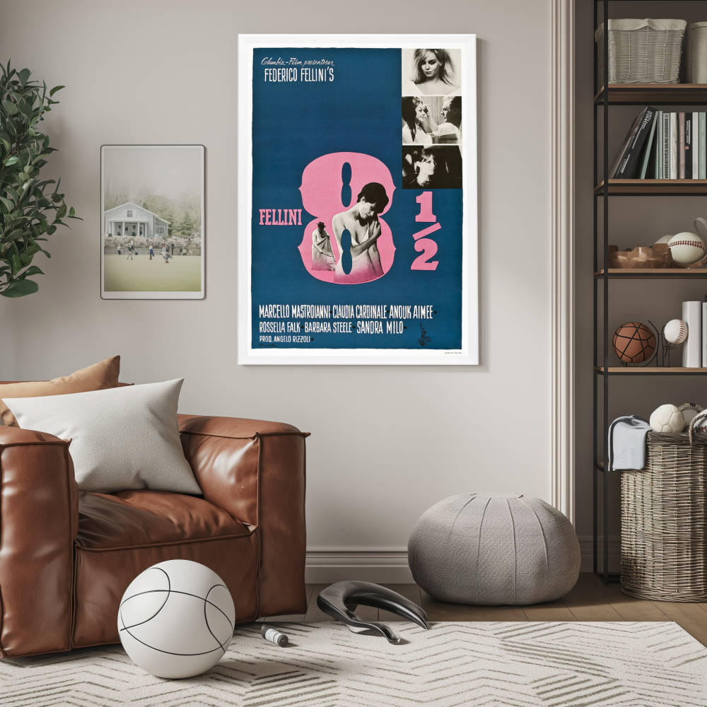 "8 1/2" (1963) Framed Movie Poster