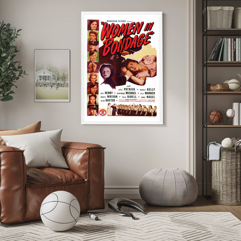 "Women In Bondage" (1943) Framed Movie Poster