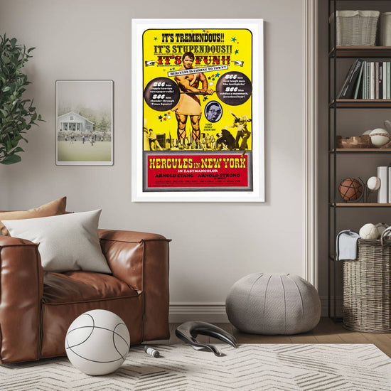 "Hercules In New York" (1970) Framed Movie Poster