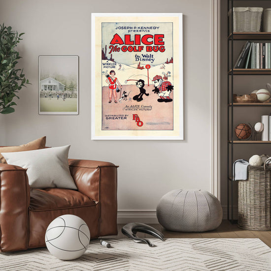 "Alice The Golf Bug" (1927) Framed Movie Poster