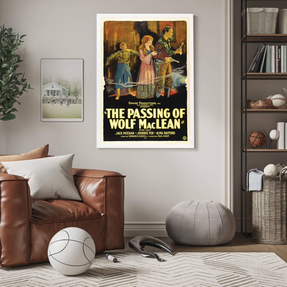 "Passing Of Wolf Maclean" (1924) Framed Movie Poster