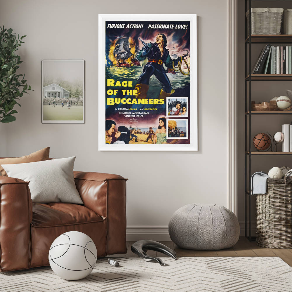 "Rage Of The Buccaneers" (1963) Framed Movie Poster