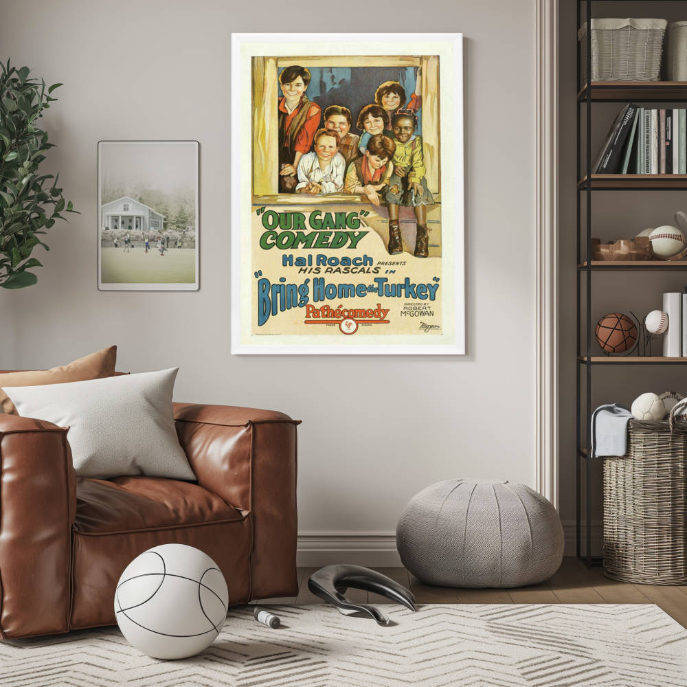 "Bring Home The Turkey" (1927) Framed Movie Poster