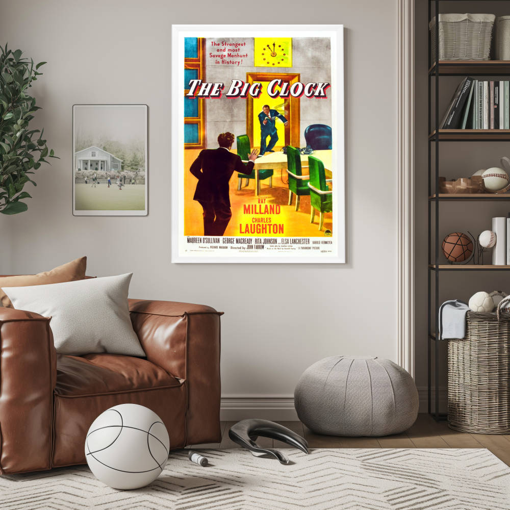 "Big Clock" (1948) Framed Movie Poster