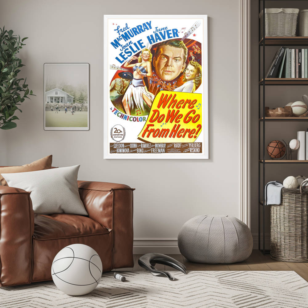 "Where Do We Go From Here?" (1945) Framed Movie Poster