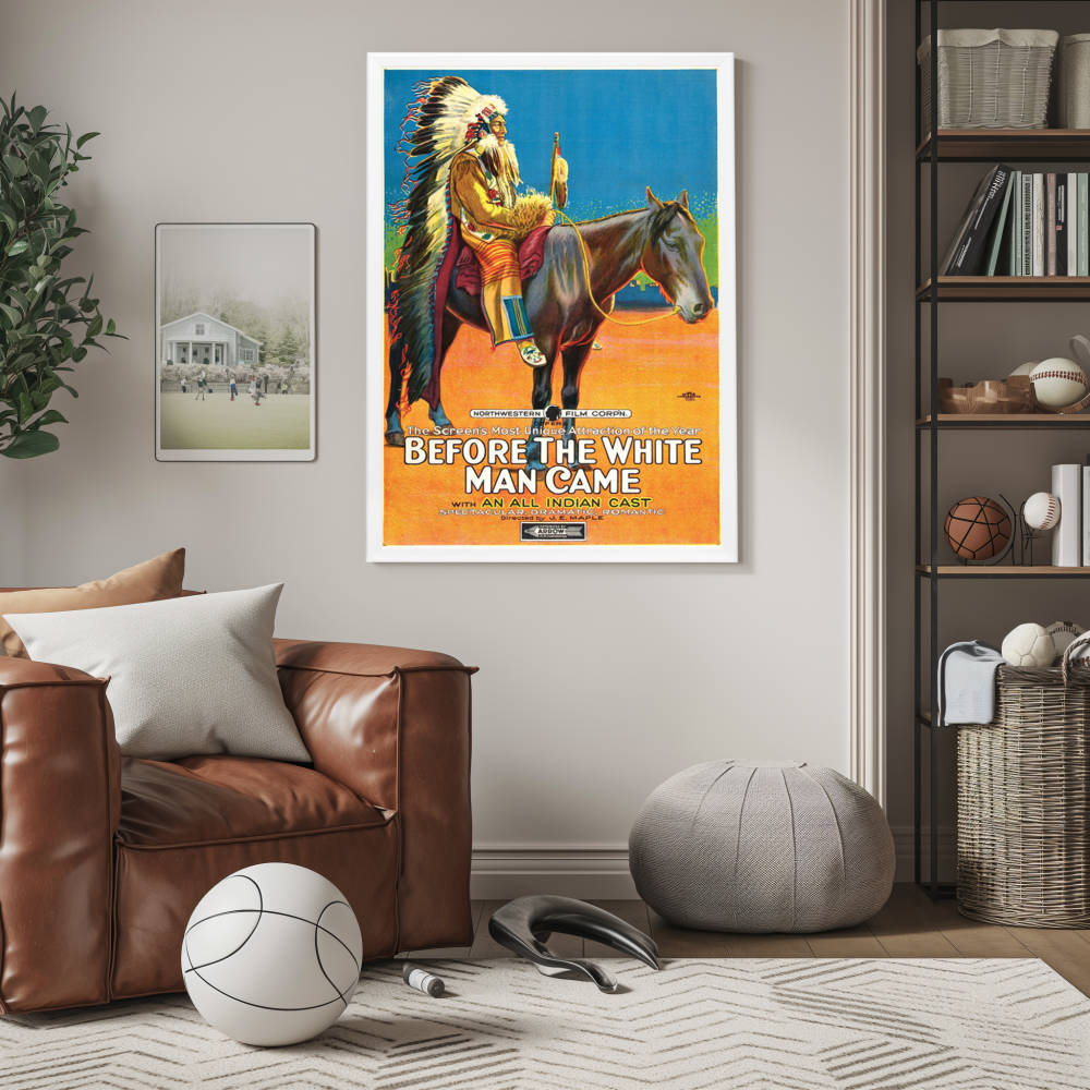"Before The White Man Came" (1920) Framed Movie Poster