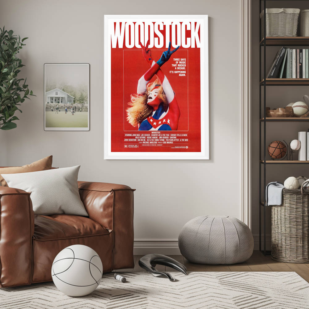 "Woodstock" (1970) Framed Movie Poster