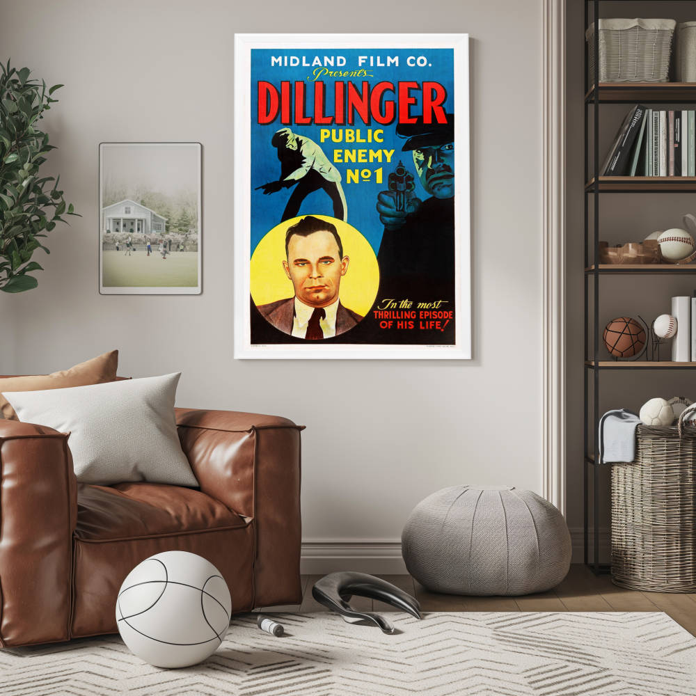 "Dillinger: Public Enemy No. 1" (1934) Framed Movie Poster