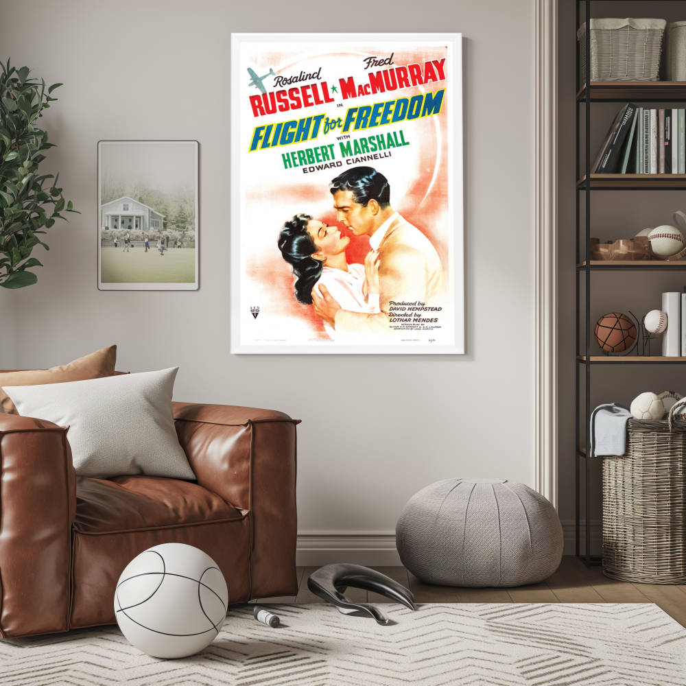"Flight For Freedom" (1943) Framed Movie Poster