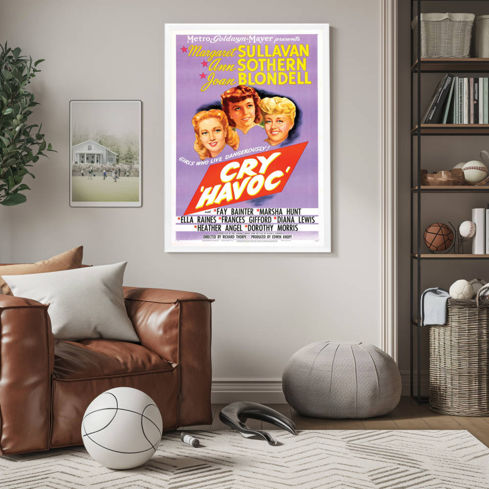 "Cry 'Havoc'" (1943) Framed Movie Poster