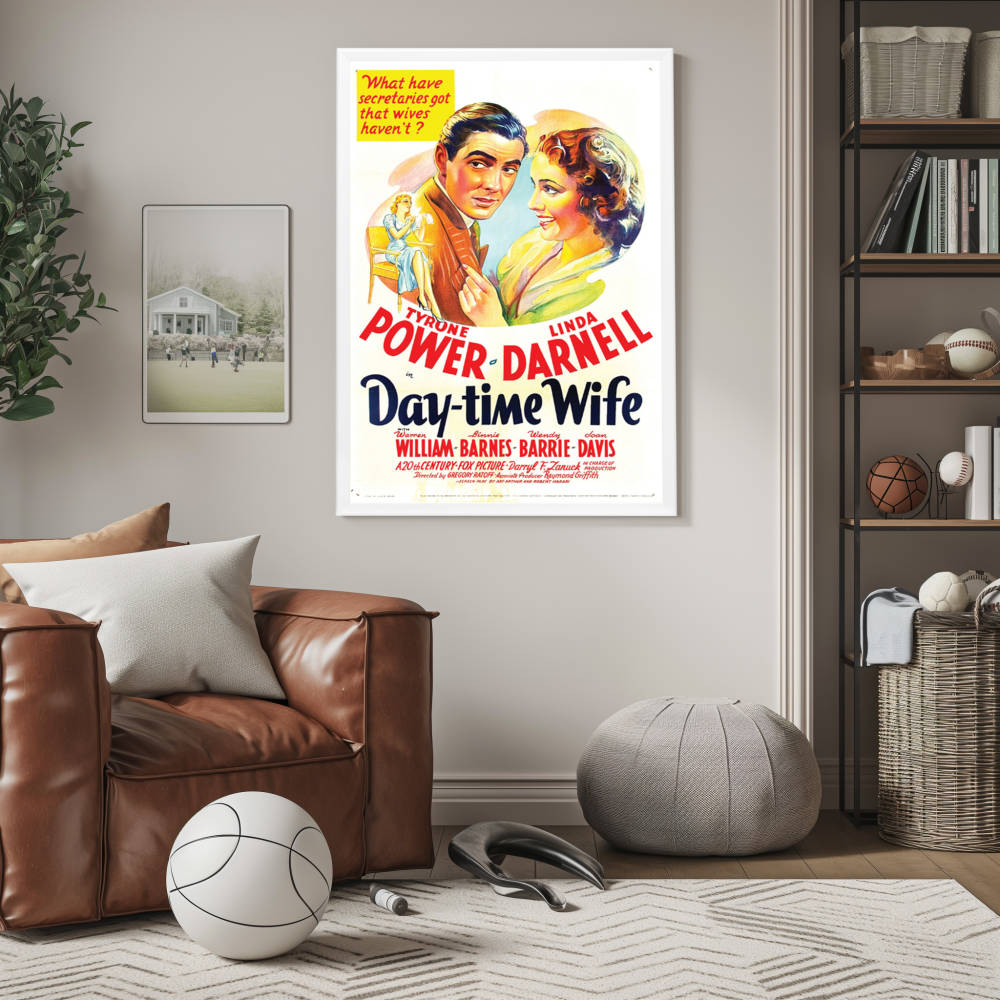 "Day-Time Wife" (1939) Framed Movie Poster