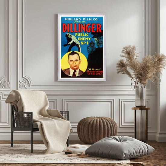 "Dillinger: Public Enemy No. 1" (1934) Framed Movie Poster