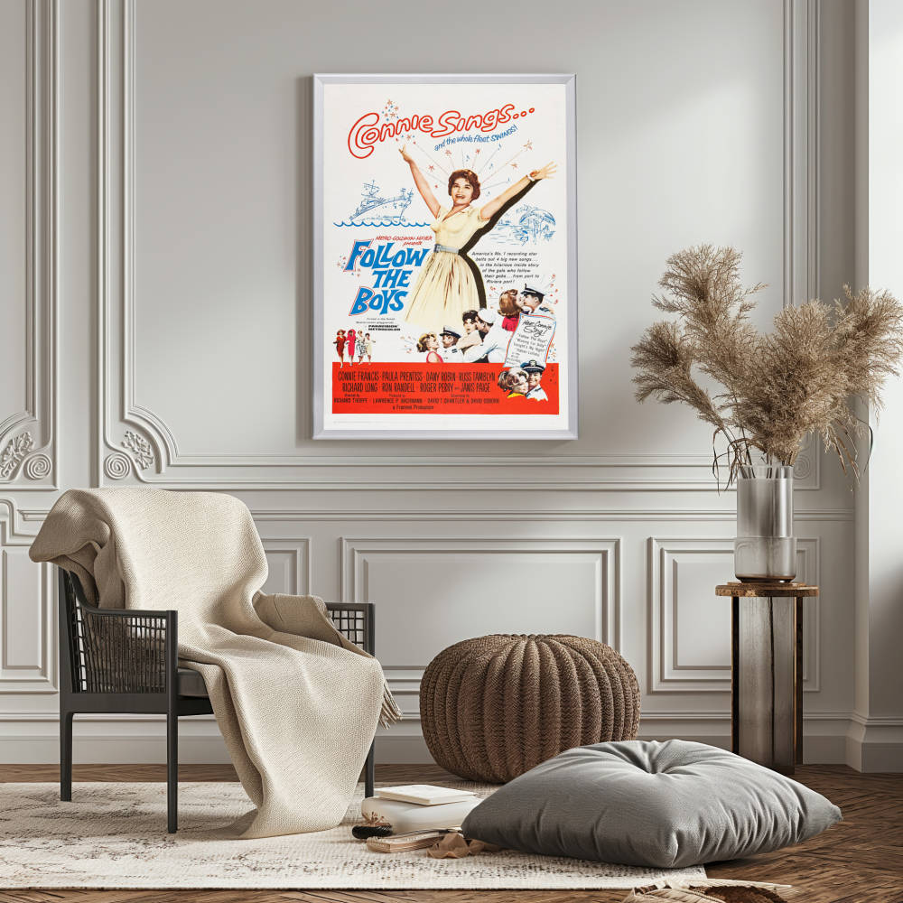 "Follow The Boys" (1963) Framed Movie Poster