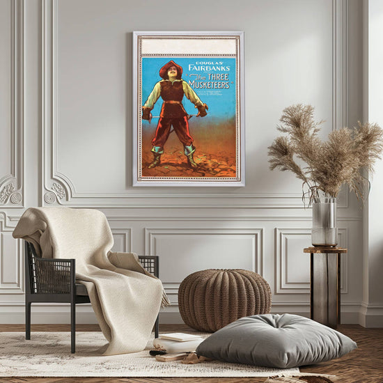 "Three Musketeers" (1921) Framed Movie Poster