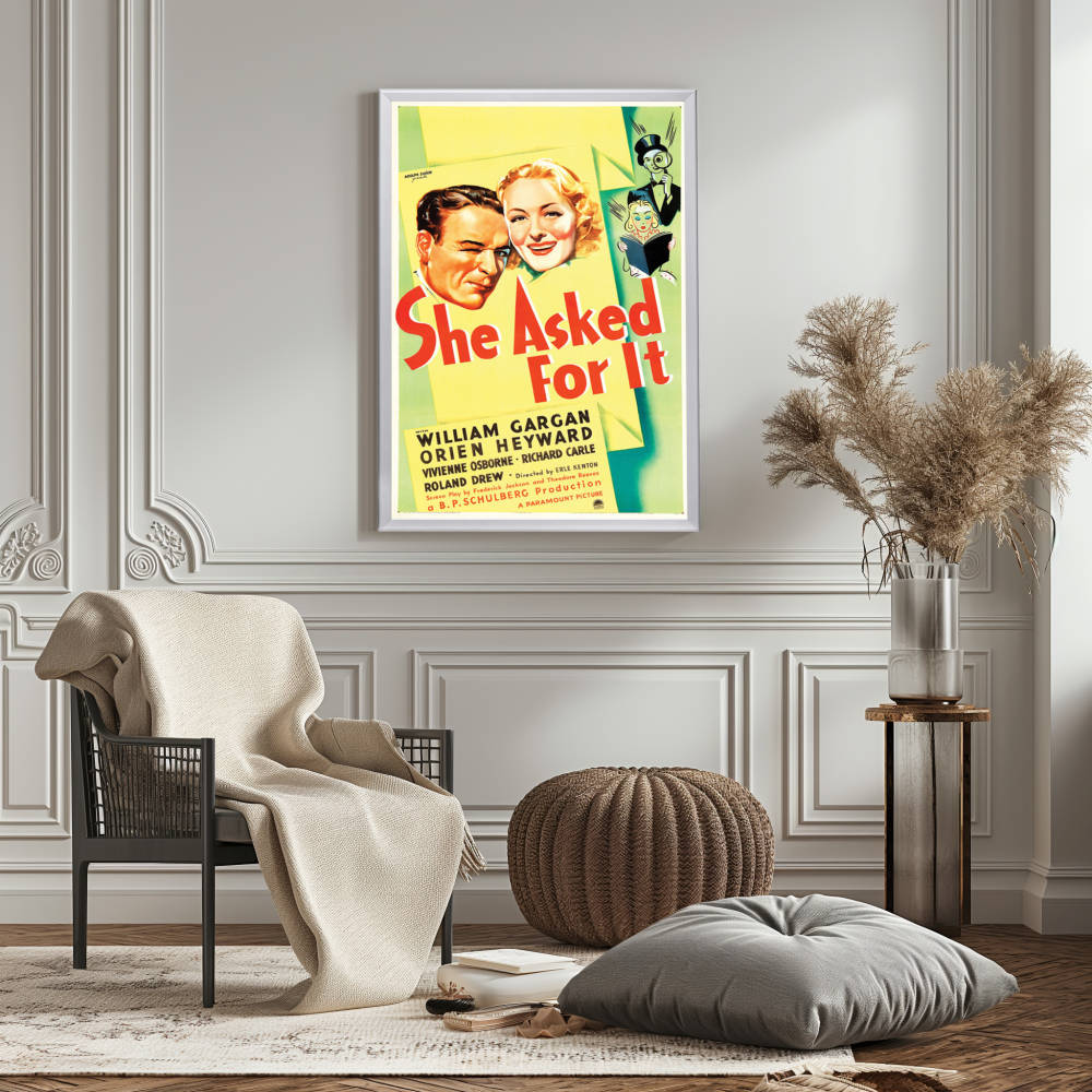 "She Asked For It" (1937) Framed Movie Poster