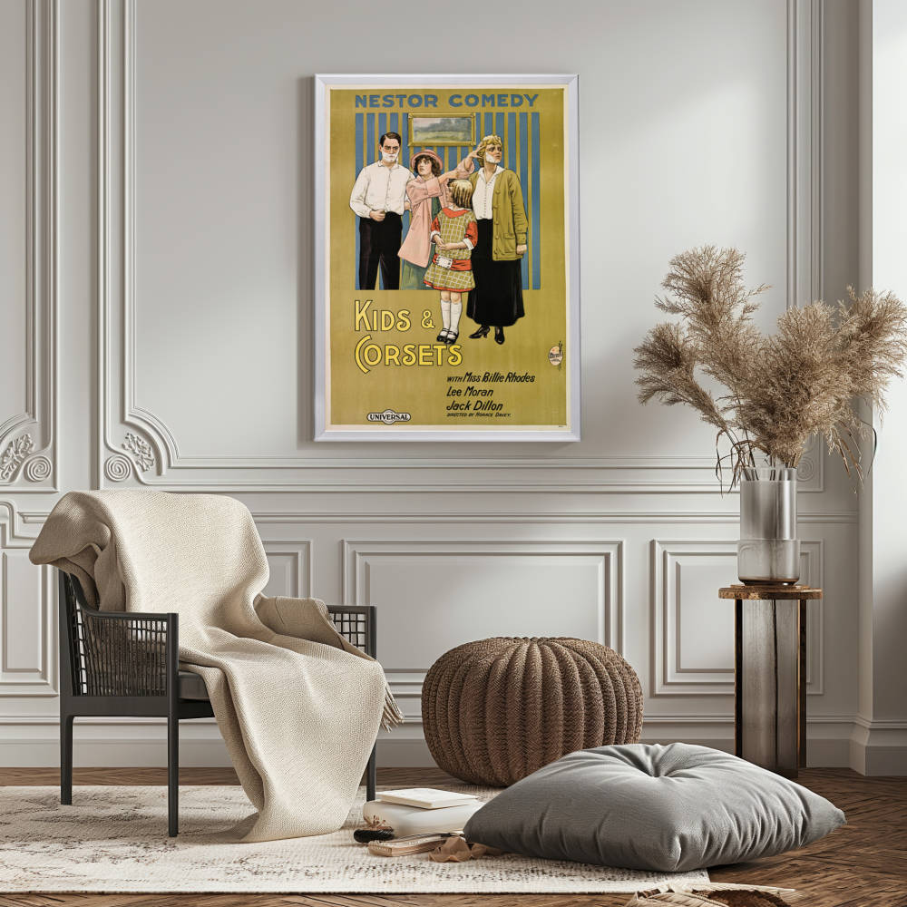 "Kids And Corsets" (1915) Framed Movie Poster