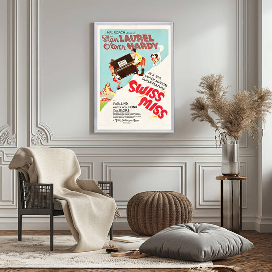 "Swiss Miss" (1938) Framed Movie Poster