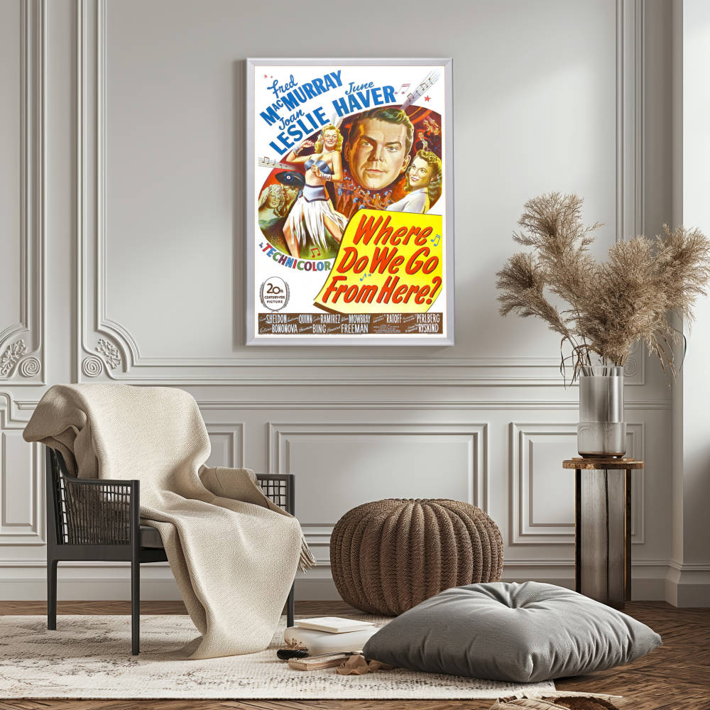 "Where Do We Go From Here?" (1945) Framed Movie Poster