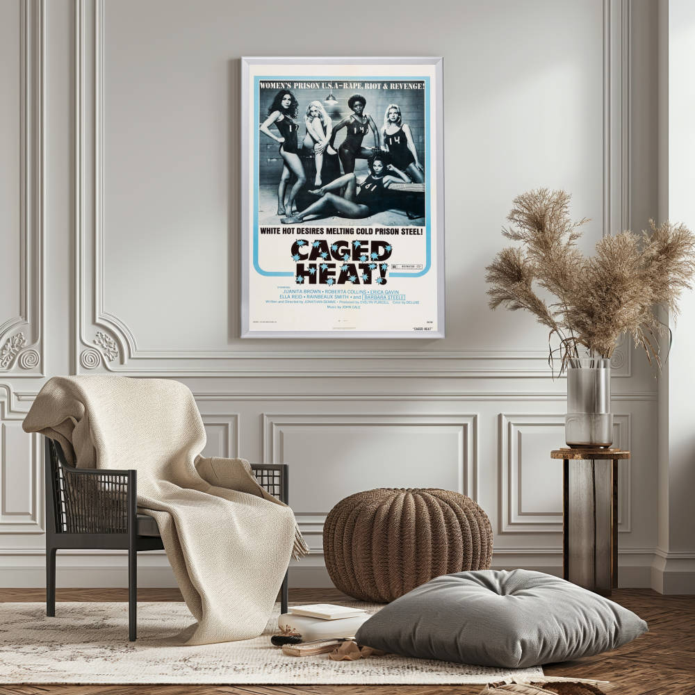 "Caged Heat" (1974) Framed Movie Poster