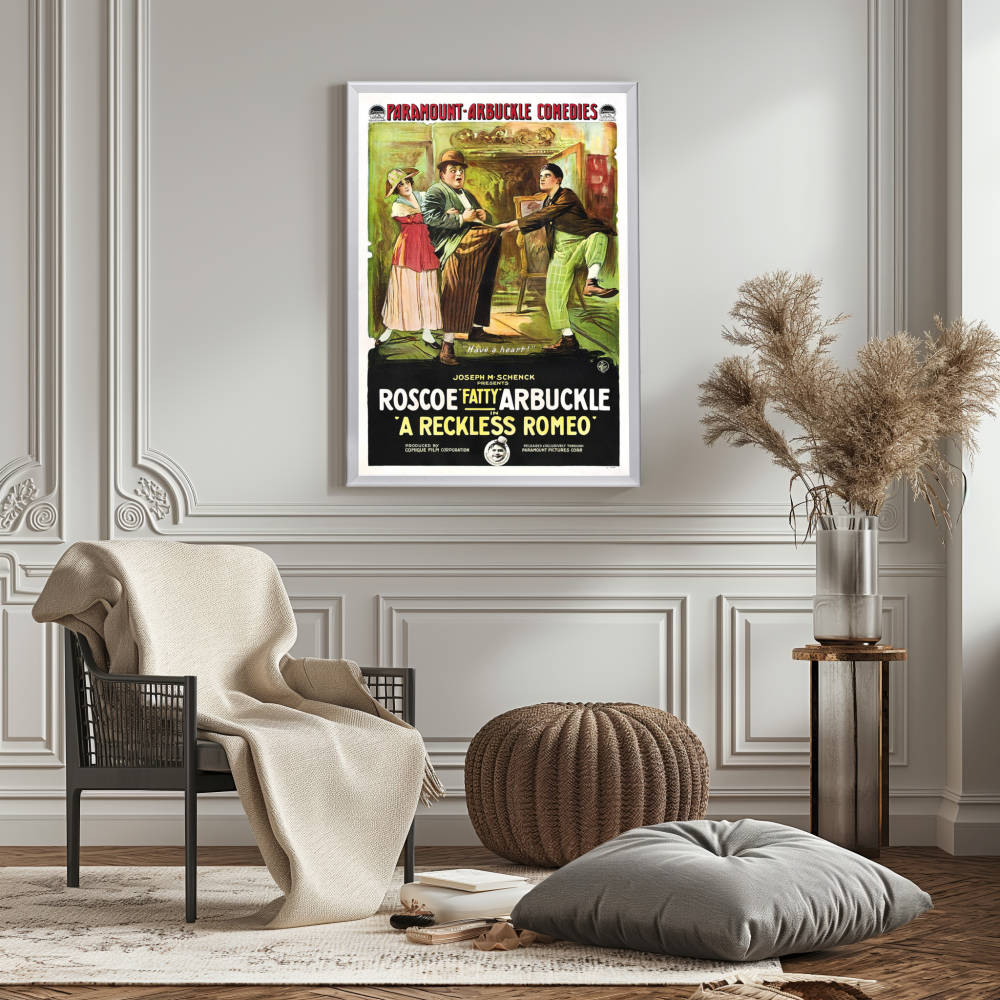 "Reckless Romeo" (1917) Framed Movie Poster