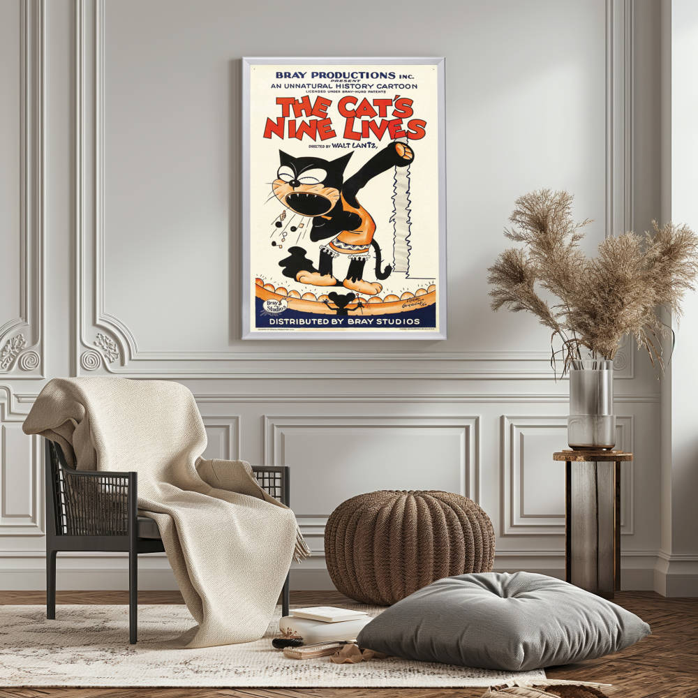 "Cat's Nine Lives" (1926) Framed Movie Poster