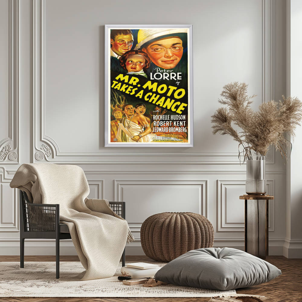 "Mr. Moto Takes A Chance" (1938) Framed Movie Poster