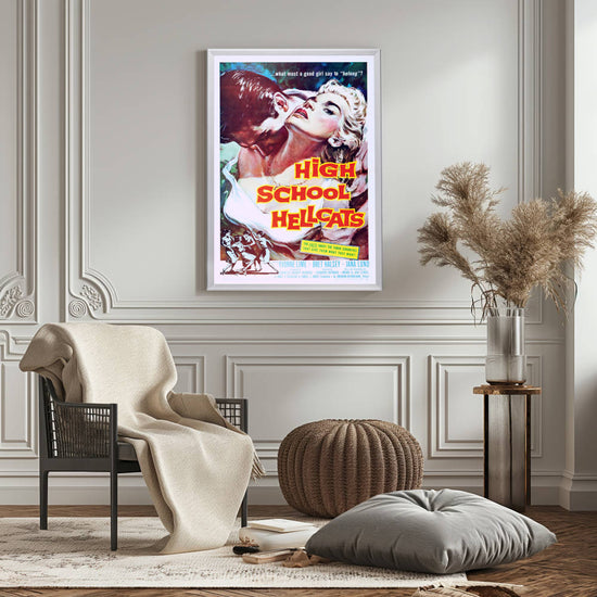 "High School Hellcats" (1958) Framed Movie Poster