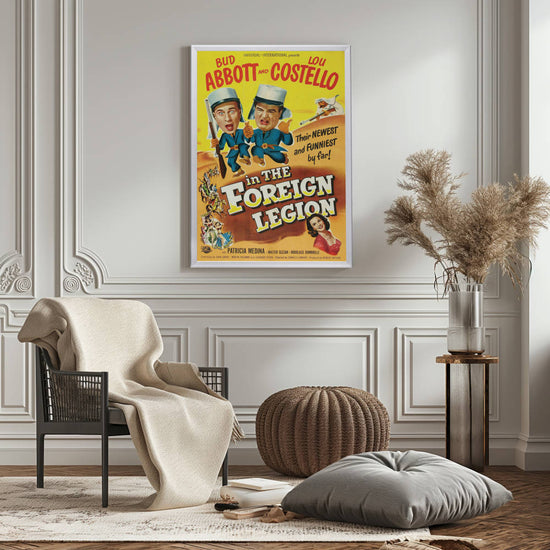 "Abbott And Costello In The Foreign Legion" (1950) Framed Movie Poster