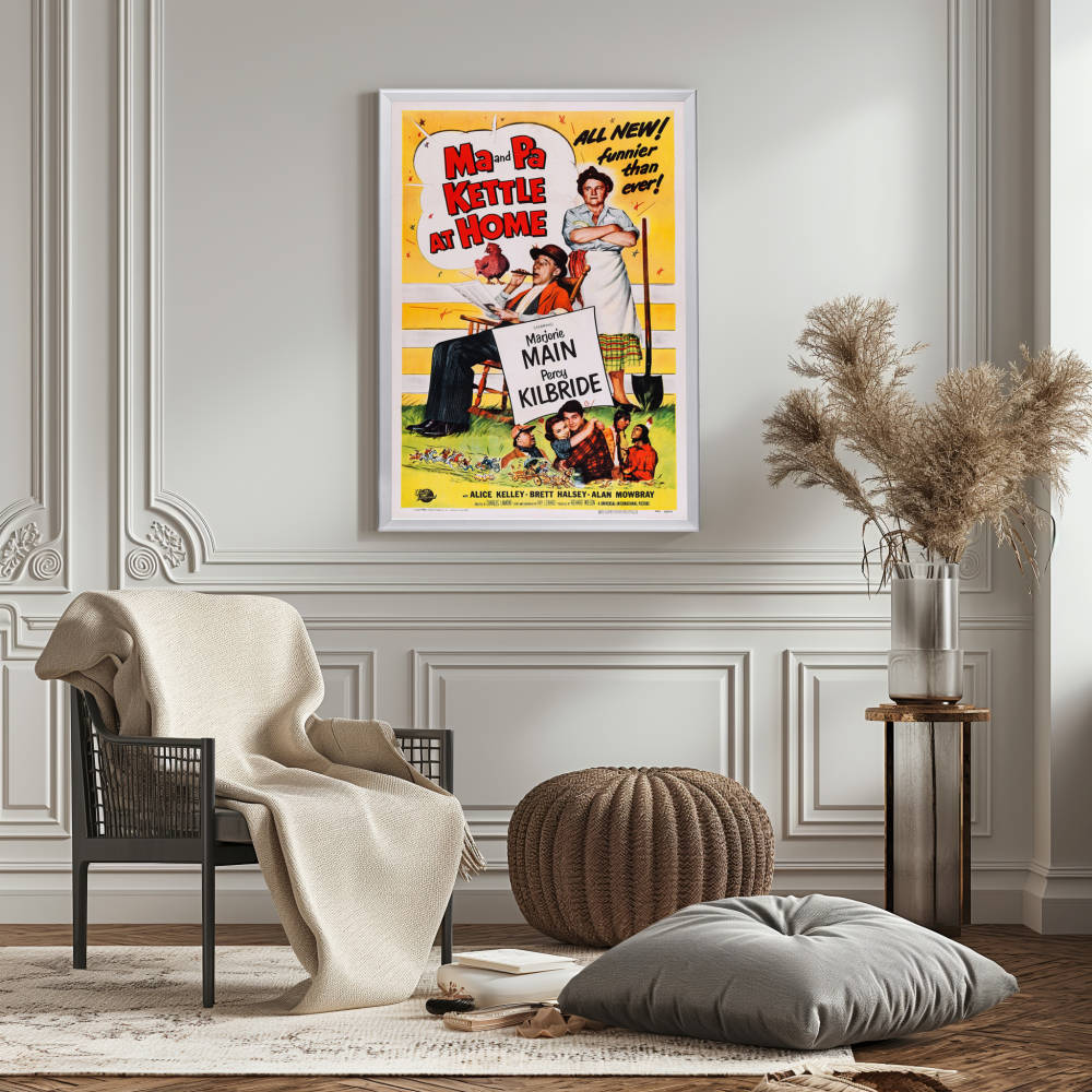 "Ma And Pa Kettle At Home" (1954) Framed Movie Poster